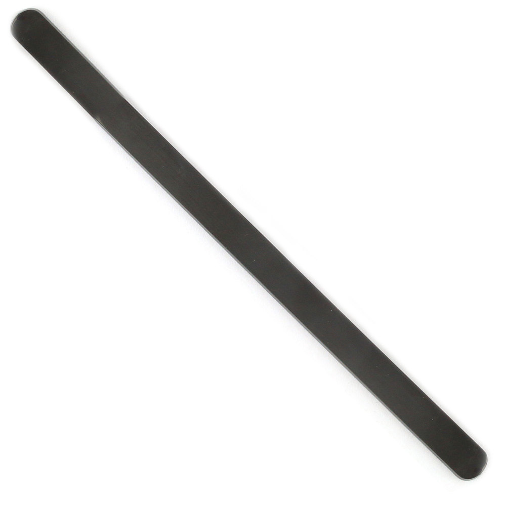Metal Stamping Blanks Stainless Steel, Black Bracelet Blank, 152mm (6") x 9.5mm (.37")